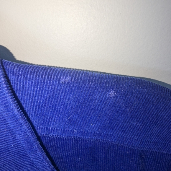 Vintage colbalt Cord shacket - Picture 2 of 5